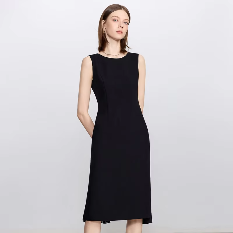 women suits set Elegant fashion pairing,Seven-quarter sleeve jacket,dress,Minimalist Elegant High-End Workplace Suit Dress Set
