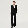Fashion Single-Breasted Two Buttons Women's Suit Classic Business Two-Piece Set, Highlight The Charm Of Modern Office Female