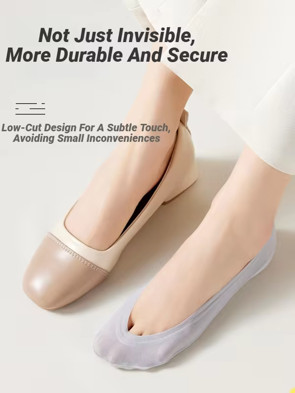 5 Pairs Lot Socks Women'S Ankle Short No-Show Set Foot Female Invisible Low Cut Summer Non-Slip Boat Sock Plantar